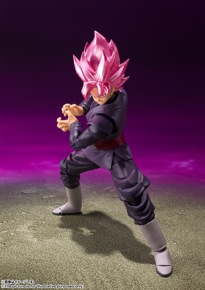 BANDAI SPIRITS S.H.Figuarts Dragon Ball Super Goku Black Super Saiyan Rose Reissue Action Figure
