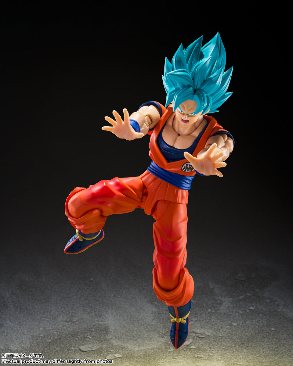 S.H.Figuarts Dragon Ball Super Super Saiyan God Super Saiyan Son Goku Azure Power Action Figure official product image