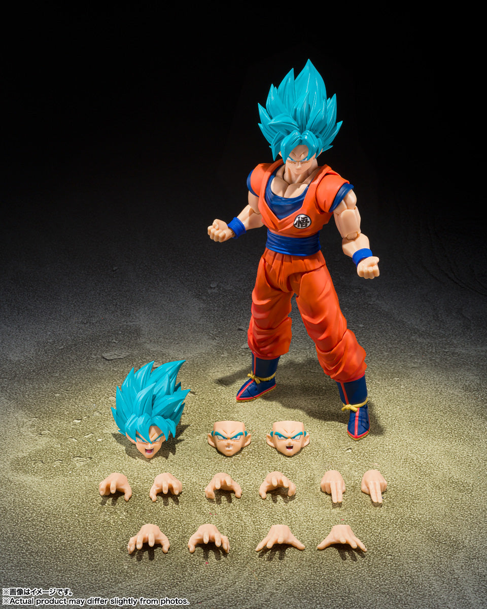S.H.Figuarts Dragon Ball Super Super Saiyan God Super Saiyan Son Goku Azure Power Action Figure official product image