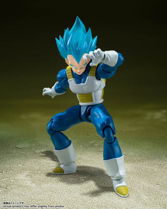 BANDAI SPIRITS S.H.Figuarts Dragon Ball Super Super Saiyan God Super Saiyan Vegeta Pride of a Saiyan Action Figure