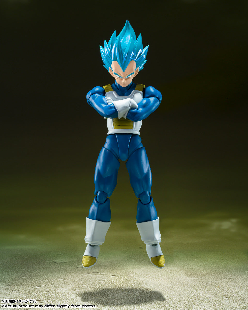 BANDAI SPIRITS S.H.Figuarts Dragon Ball Super Super Saiyan God Super Saiyan Vegeta Pride of a Saiyan Action Figure