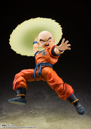 BANDAI SPIRITS S.H.Figuarts Dragon Ball Z Krillin Earth's Strongest Man Reissue Action Figure