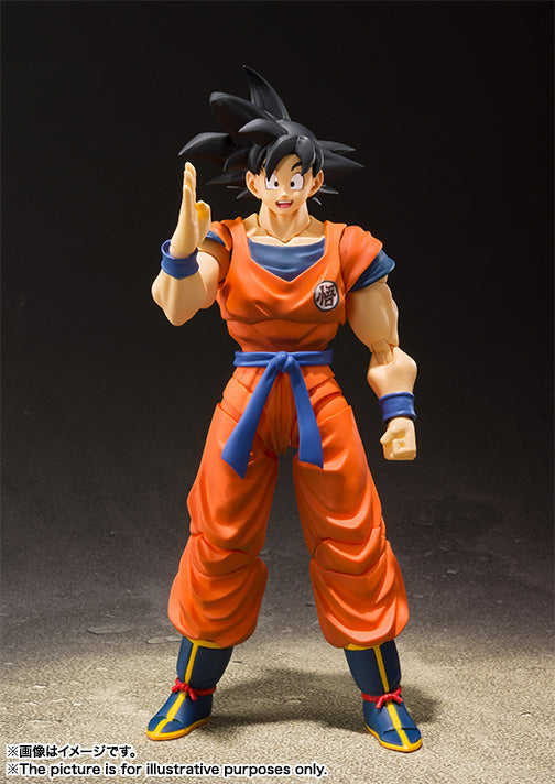BANDAI SPIRITS S.H.Figuarts Dragon Ball Z Son Goku A Saiyan Raised on Earth Action Figure