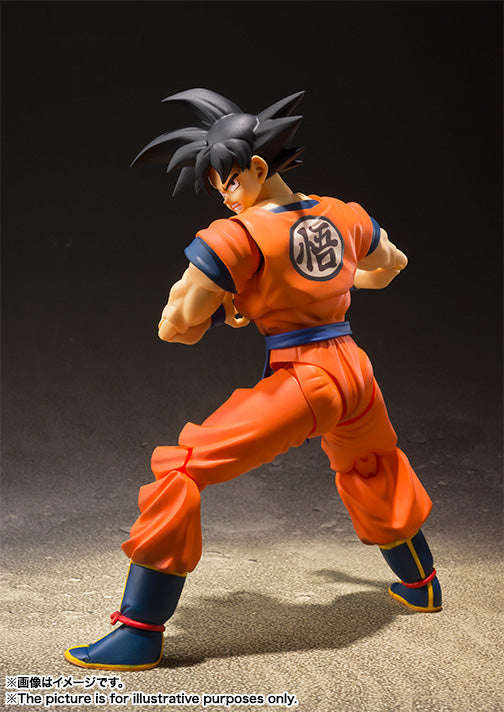 BANDAI SPIRITS S.H.Figuarts Dragon Ball Z Son Goku A Saiyan Raised on Earth Action Figure