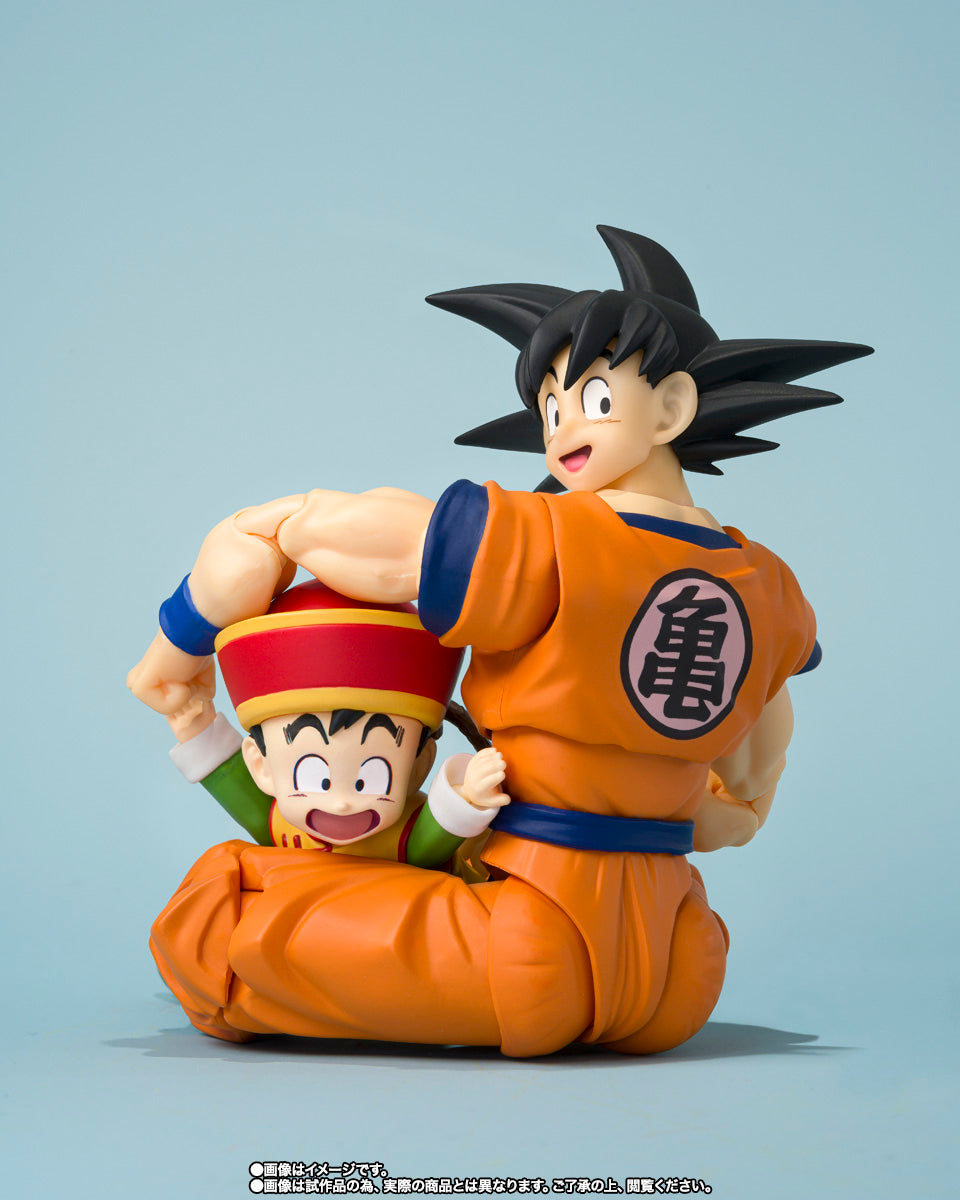 S.H.Figuarts Dragon Ball Z Son Goku & Son Gohan Childhood & Flying Nimbus Action Figure Set official product image