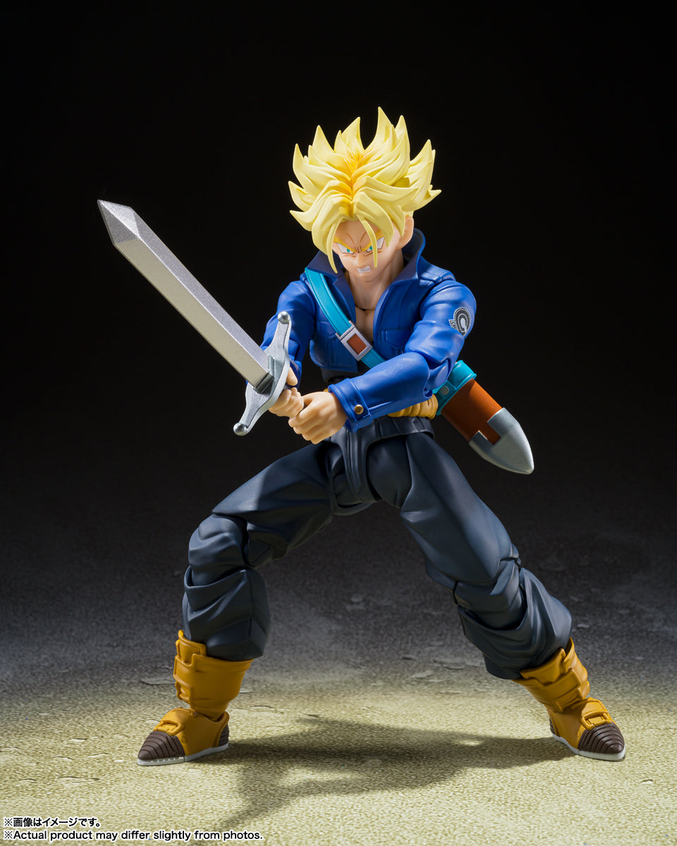 BANDAI SPIRITS S.H.Figuarts Dragon Ball Z Super Saiyan Trunks The Boy from the Future Reissue Action Figure