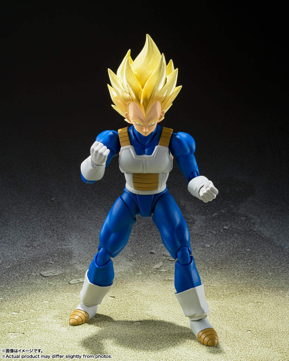 BANDAI SPIRITS S.H.Figuarts Dragon Ball Z Super Saiyan Vegeta Awakened Super Saiyan Blood Reissue Action Figure