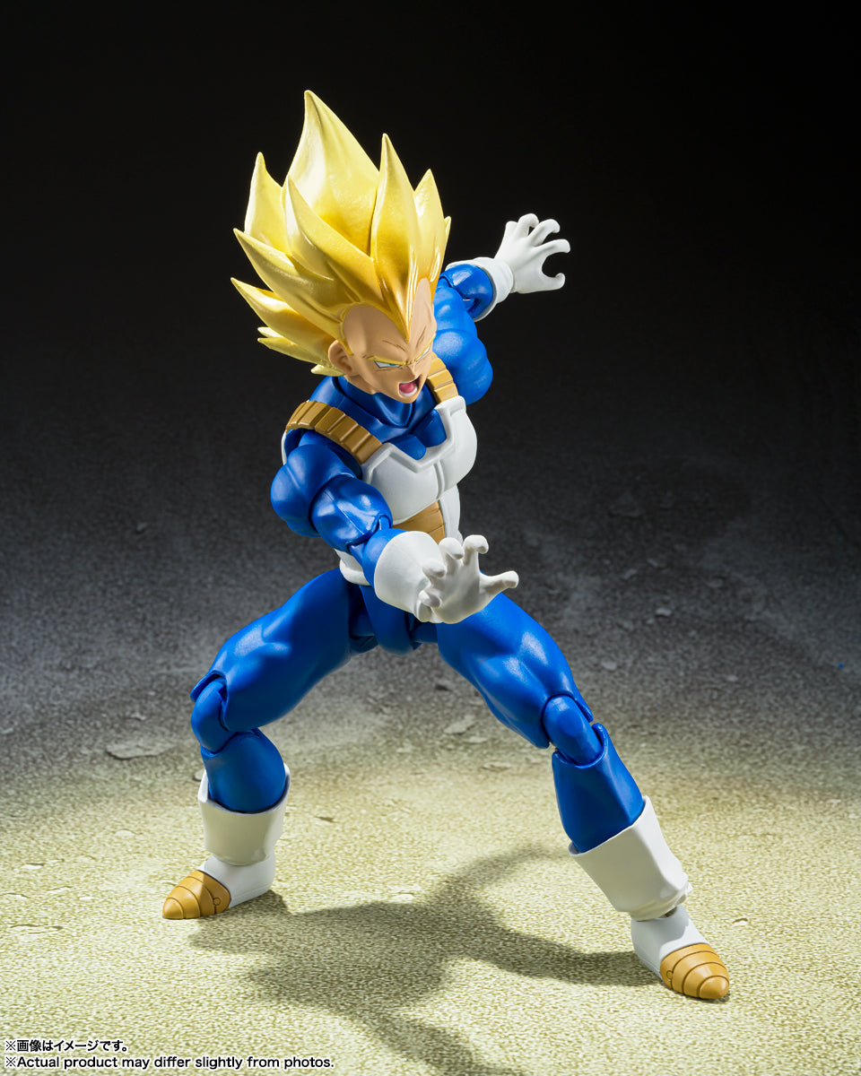 BANDAI SPIRITS S.H.Figuarts Dragon Ball Z Super Saiyan Vegeta Awakened Super Saiyan Blood Reissue Action Figure