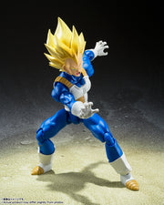 BANDAI SPIRITS S.H.Figuarts Dragon Ball Z Super Saiyan Vegeta Awakened Super Saiyan Blood Reissue Action Figure