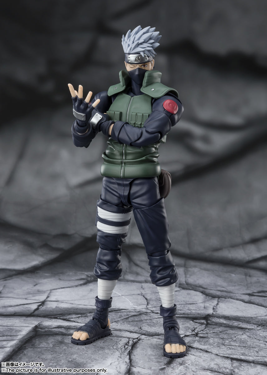 BANDAI SPIRITS S.H.Figuarts NARUTO Kakashi Hatake Renowned Sharingan Hero Action Figure