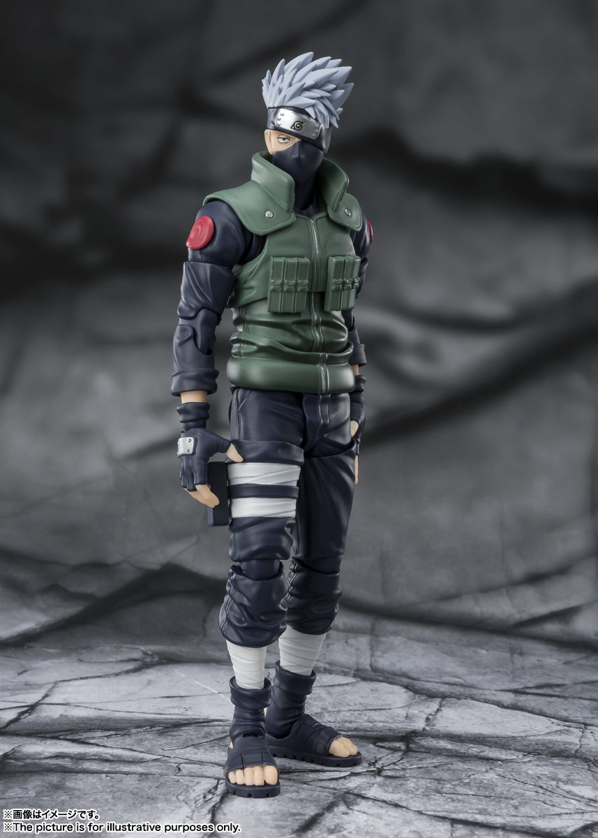 BANDAI SPIRITS S.H.Figuarts NARUTO Kakashi Hatake Renowned Sharingan Hero Action Figure