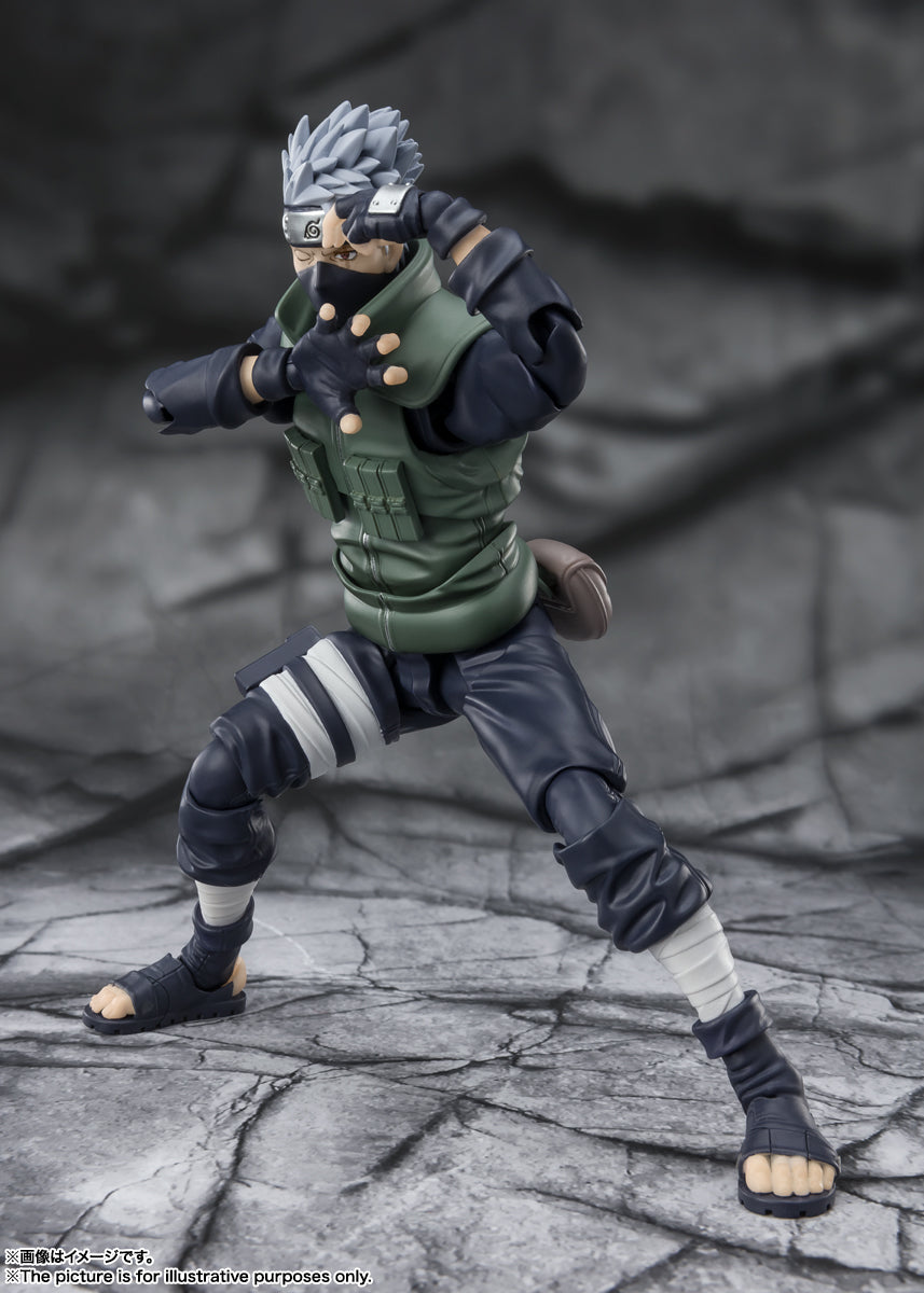 BANDAI SPIRITS S.H.Figuarts NARUTO Kakashi Hatake Renowned Sharingan Hero Action Figure