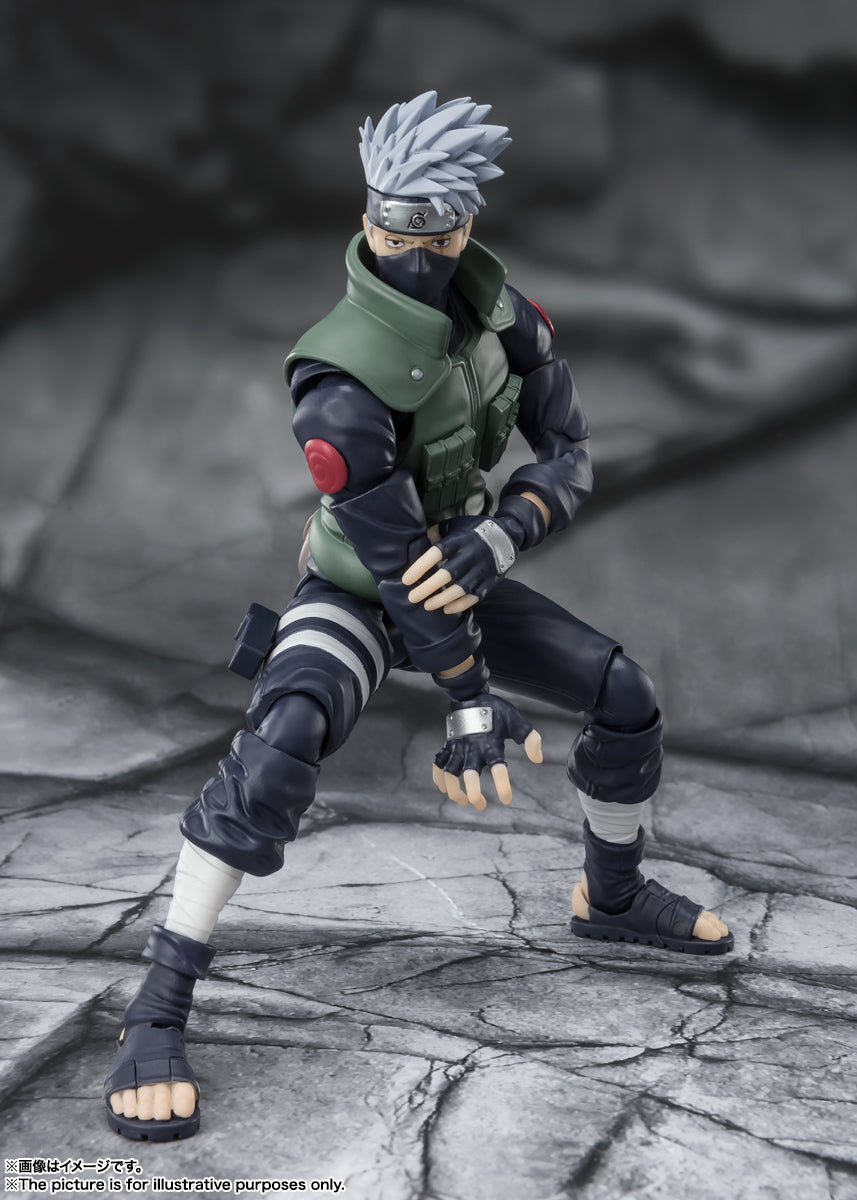 BANDAI SPIRITS S.H.Figuarts NARUTO Kakashi Hatake Renowned Sharingan Hero Action Figure