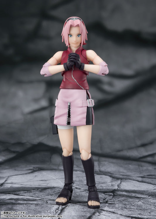 BANDAI SPIRITS S.H.Figuarts NARUTO Sakura Haruno Inherited Fighting Spirit Reissue Action Figure