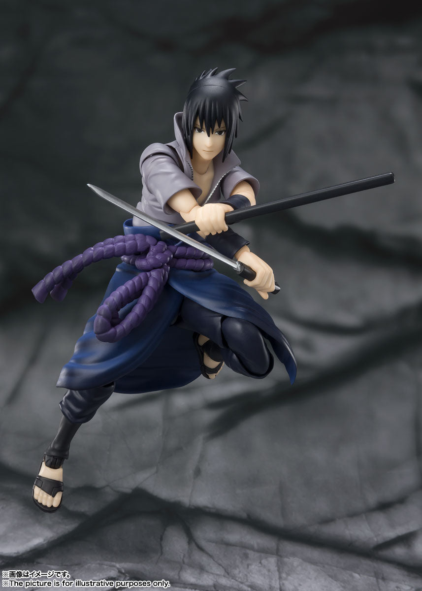 BANDAI SPIRITS S.H.Figuarts NARUTO Sasuke Uchiha Bearer of All Hatred Reissue Action Figure