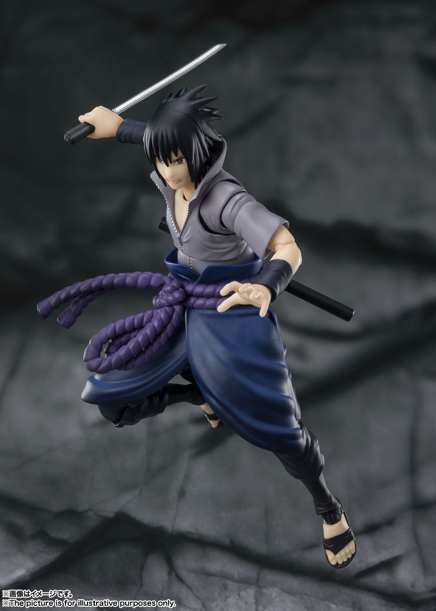BANDAI SPIRITS S.H.Figuarts NARUTO Sasuke Uchiha Bearer of All Hatred Reissue Action Figure