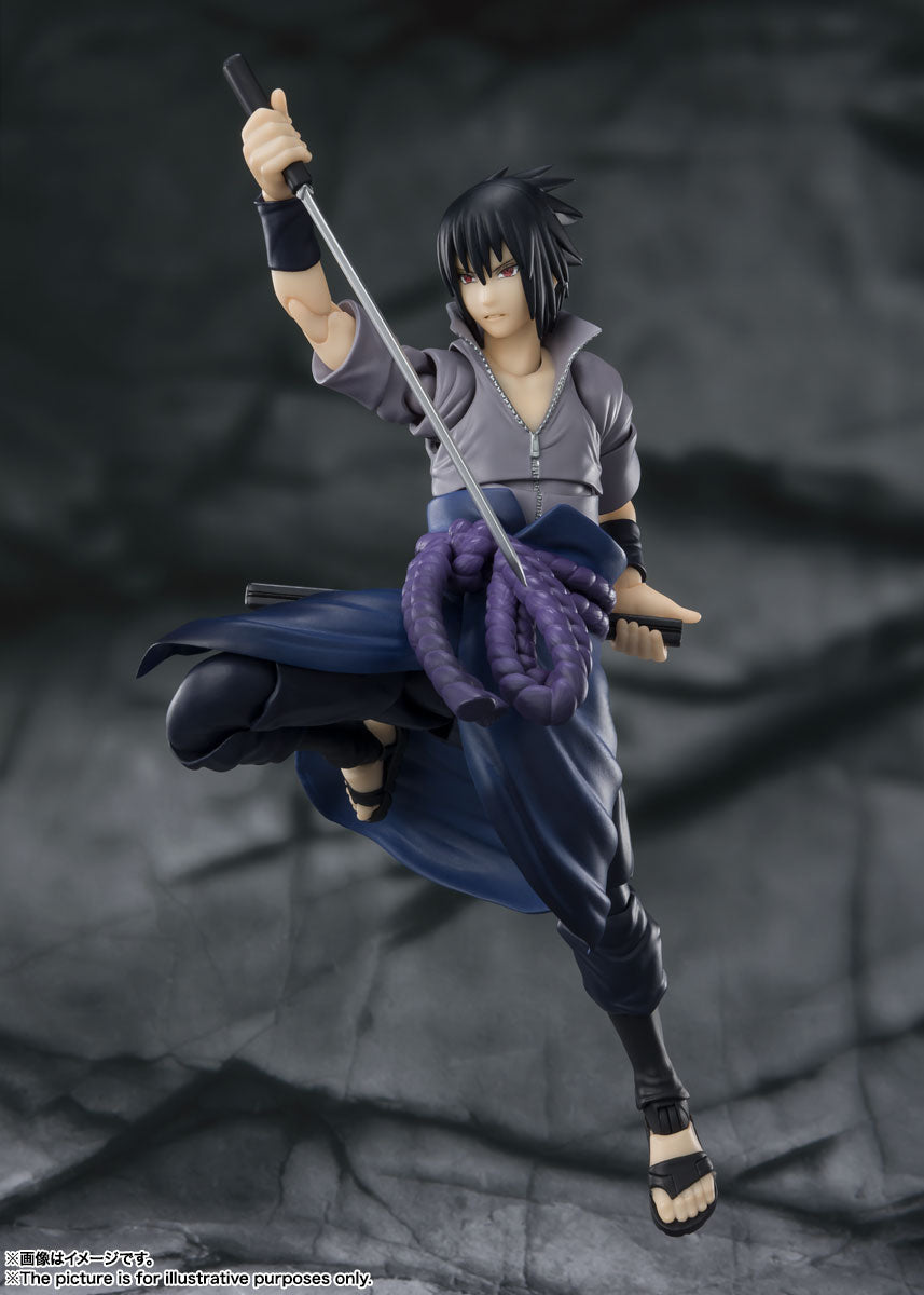 BANDAI SPIRITS S.H.Figuarts NARUTO Sasuke Uchiha Bearer of All Hatred Reissue Action Figure