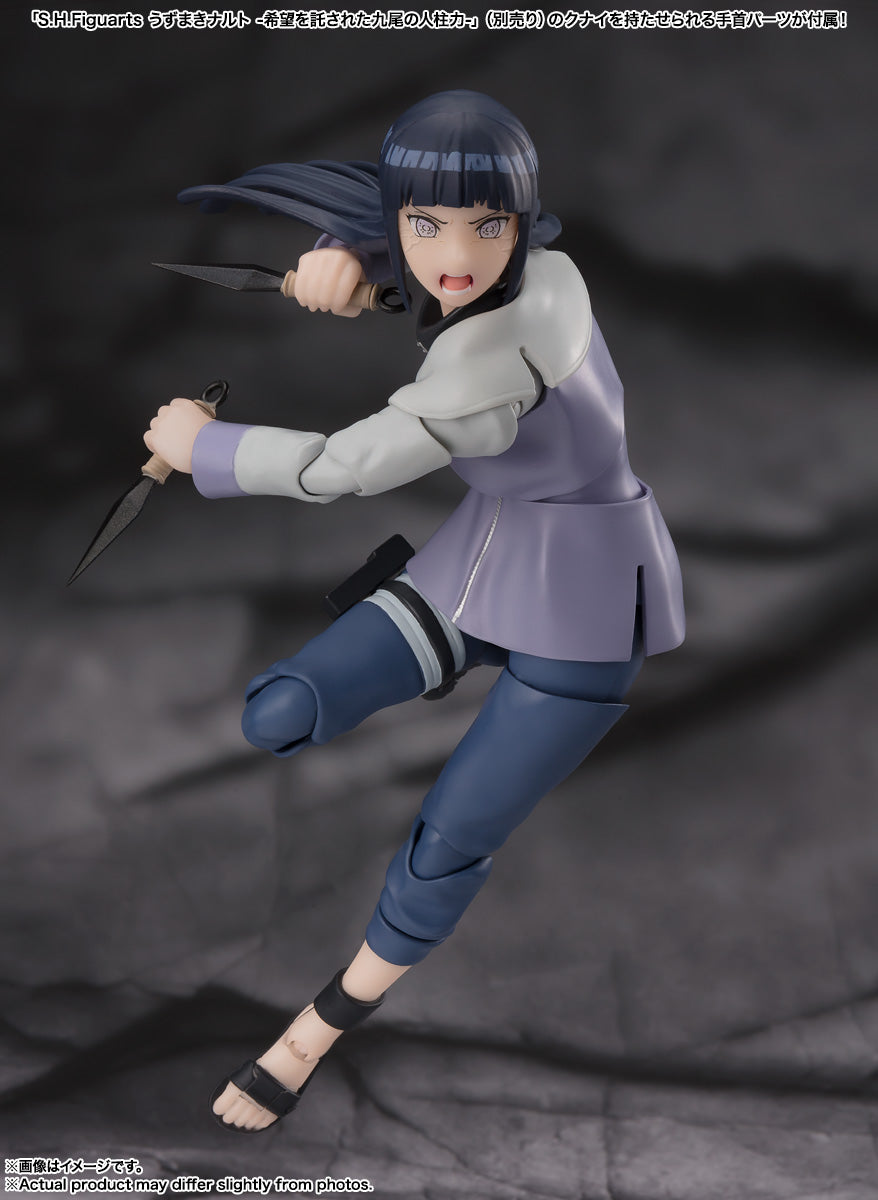 BANDAI SPIRITS S.H.Figuarts NARUTO Shippuden Hinata Hyuga Noble White Eyes Action Figure
