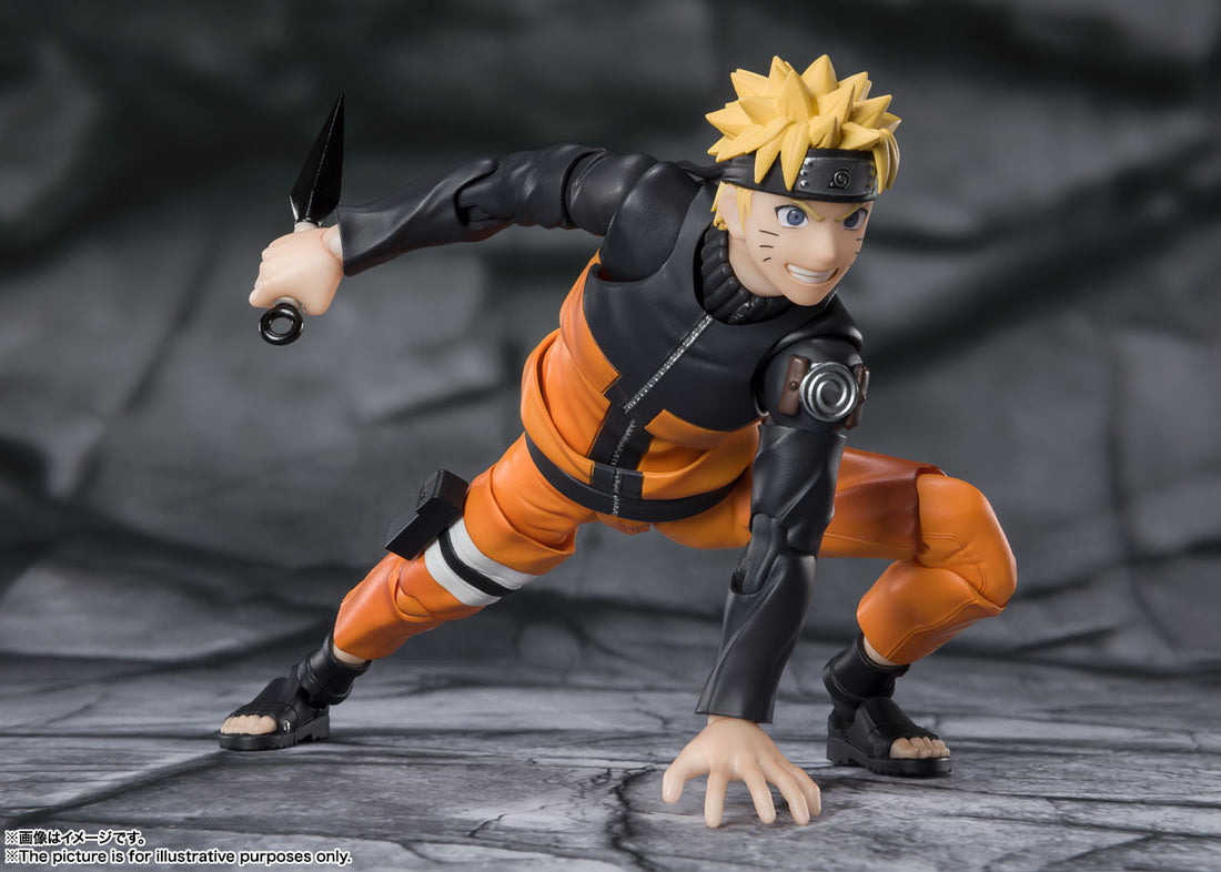 BANDAI SPIRITS S.H.Figuarts NARUTO Shippuden Naruto Uzumaki Jinchuriki Entrusted with Hope Reissue Action Figure