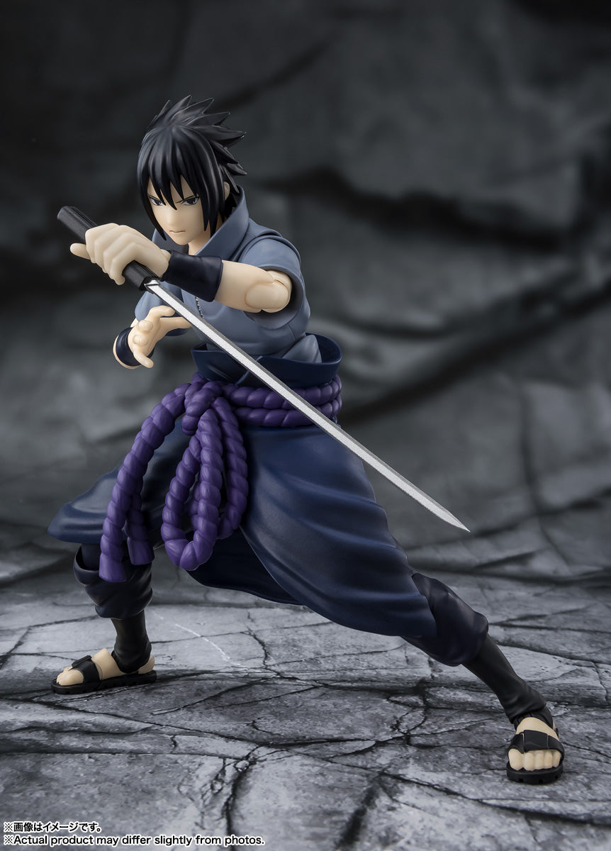 BANDAI SPIRITS S.H.Figuarts NARUTO Shippuden Sasuke Uchiha Ninja Prodigy Action Figure