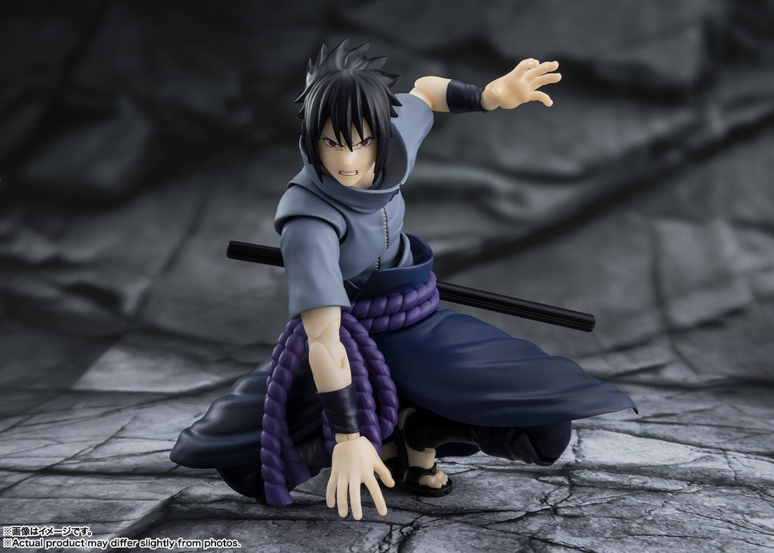 BANDAI SPIRITS S.H.Figuarts NARUTO Shippuden Sasuke Uchiha Ninja Prodigy Action Figure