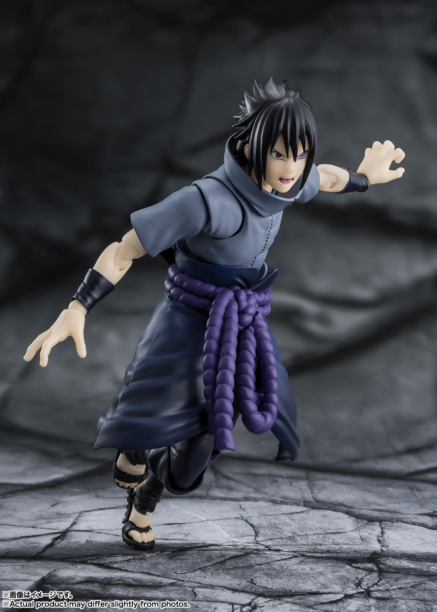 BANDAI SPIRITS S.H.Figuarts NARUTO Shippuden Sasuke Uchiha Ninja Prodigy Action Figure