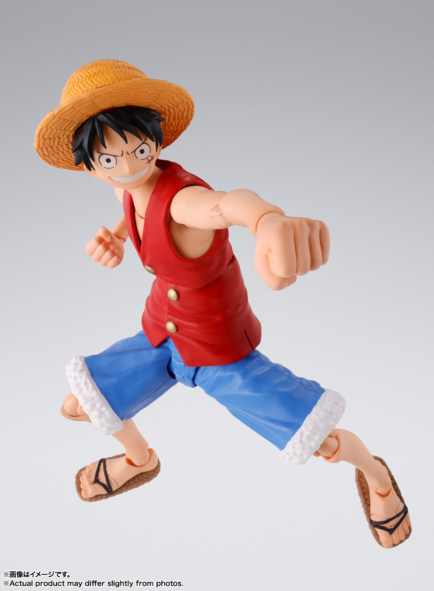 BANDAI SPIRITS S.H.Figuarts ONE PIECE Monkey D. Luffy Romance Dawn Reissue Action Figure