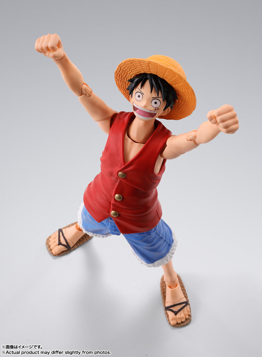 BANDAI SPIRITS S.H.Figuarts ONE PIECE Monkey D. Luffy Romance Dawn Reissue Action Figure