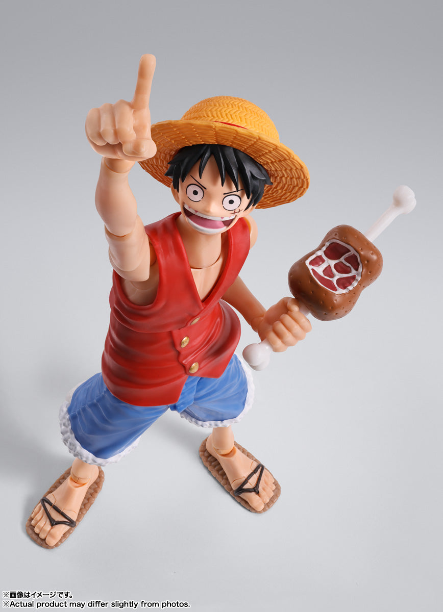 BANDAI SPIRITS S.H.Figuarts ONE PIECE Monkey D. Luffy Romance Dawn Reissue Action Figure