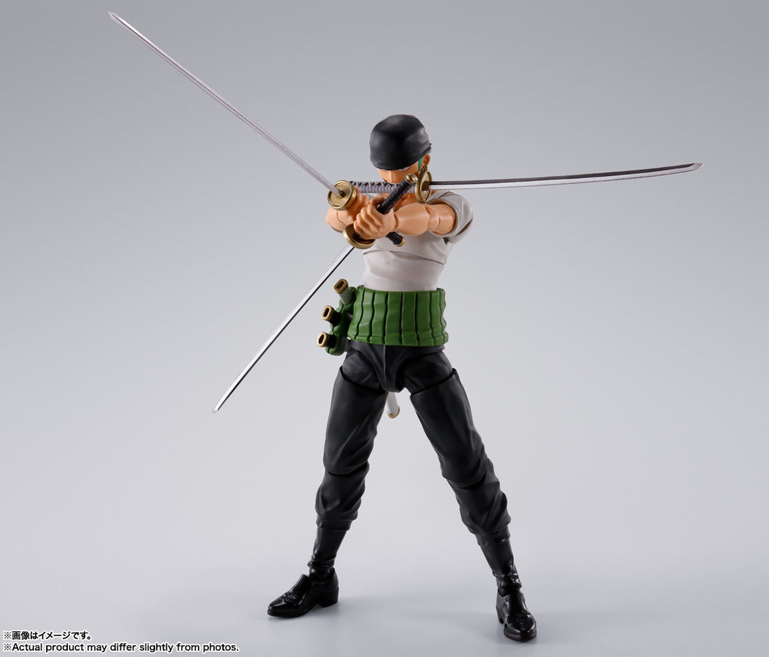 BANDAI SPIRITS S.H.Figuarts ONE PIECE Roronoa Zoro Romance Dawn Reissue Action Figure