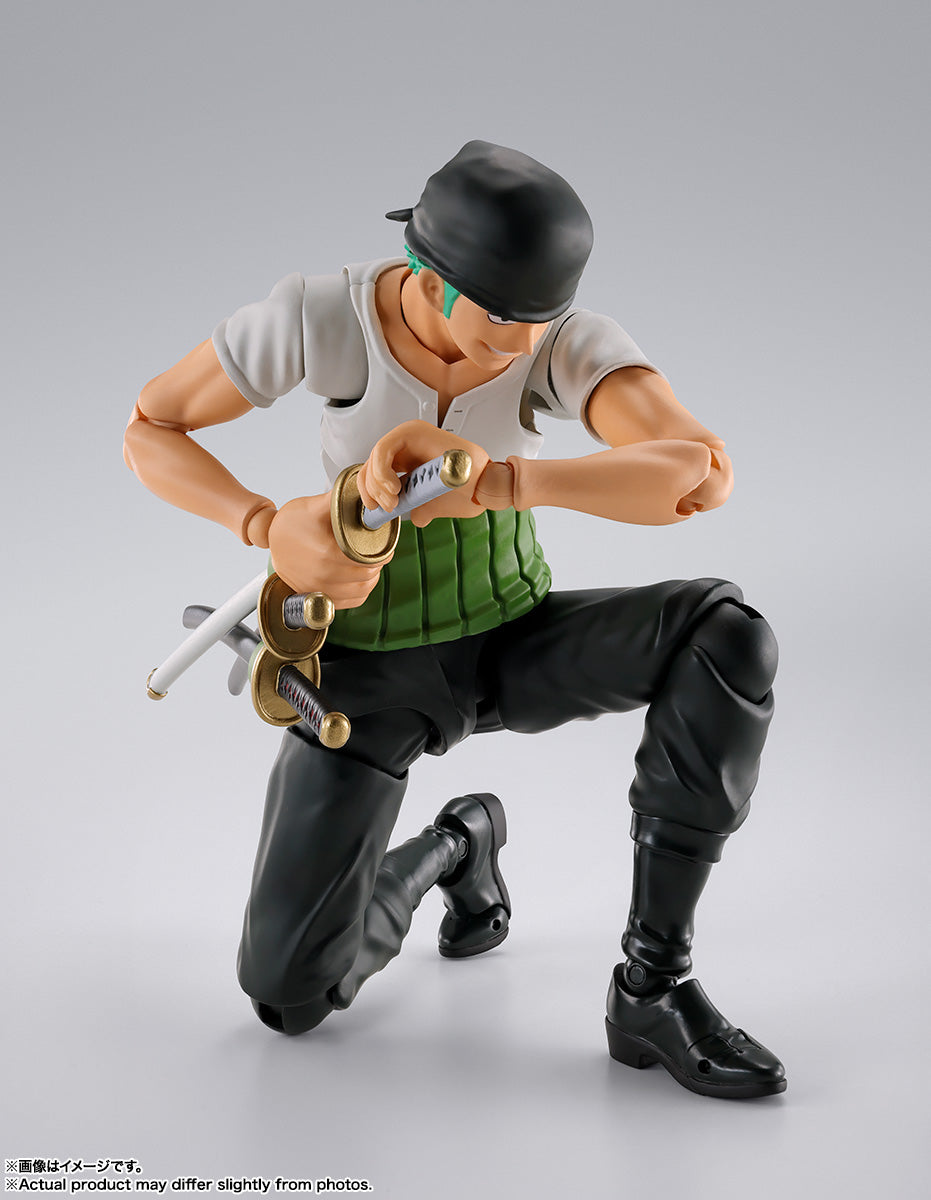 BANDAI SPIRITS S.H.Figuarts ONE PIECE Roronoa Zoro Romance Dawn Reissue Action Figure