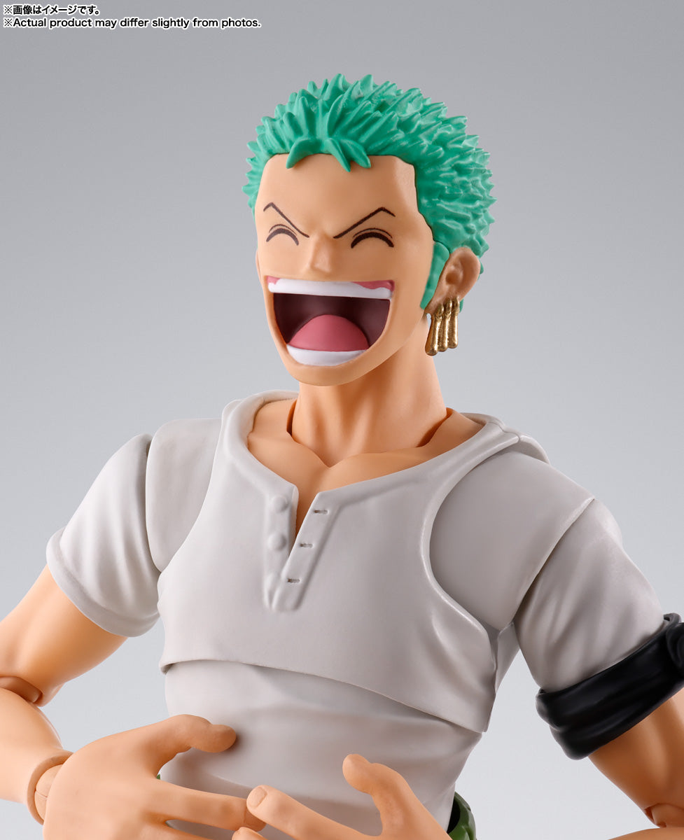 BANDAI SPIRITS S.H.Figuarts ONE PIECE Roronoa Zoro Romance Dawn Reissue Action Figure