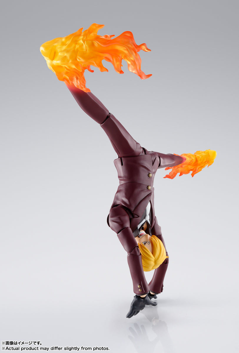 BANDAI SPIRITS S.H.Figuarts ONE PIECE Sanji Onigashima Raid Action Figure