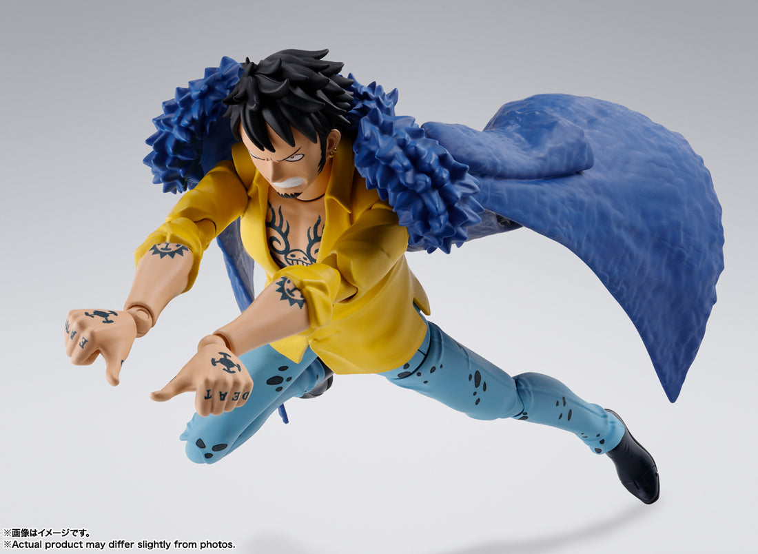 BANDAI SPIRITS S.H.Figuarts ONE PIECE Trafalgar Law Onigashima Raid Action Figure