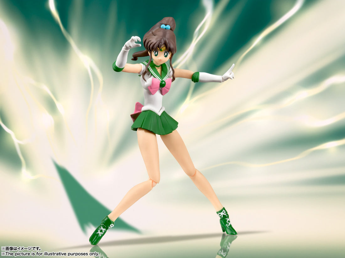 BANDAI SPIRITS S.H.Figuarts Sailor Moon Sailor Jupiter Animation Color Edition Reissue Action Figure