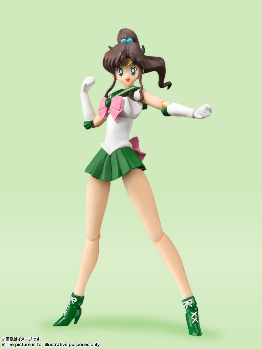 BANDAI SPIRITS S.H.Figuarts Sailor Moon Sailor Jupiter Animation Color Edition Reissue Action Figure