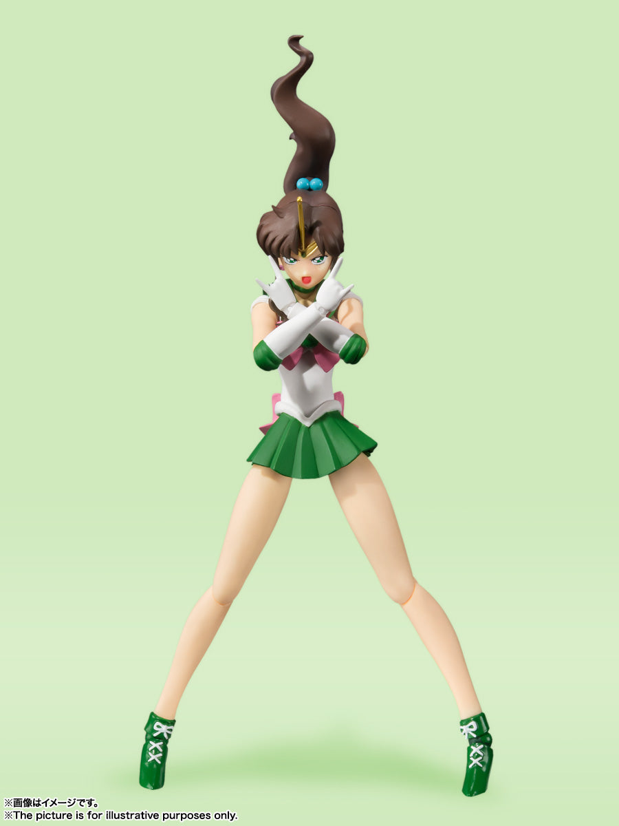 BANDAI SPIRITS S.H.Figuarts Sailor Moon Sailor Jupiter Animation Color Edition Reissue Action Figure