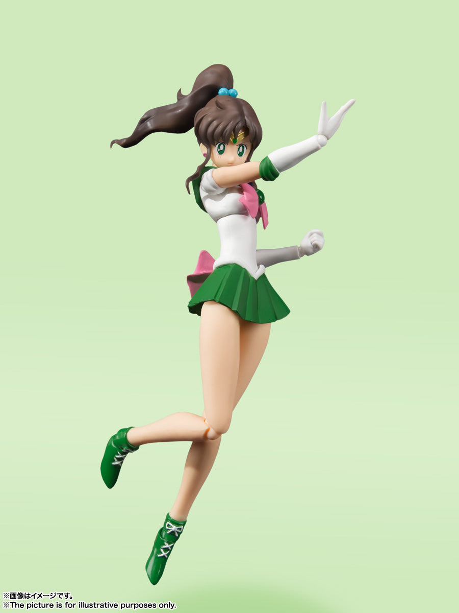 BANDAI SPIRITS S.H.Figuarts Sailor Moon Sailor Jupiter Animation Color Edition Reissue Action Figure