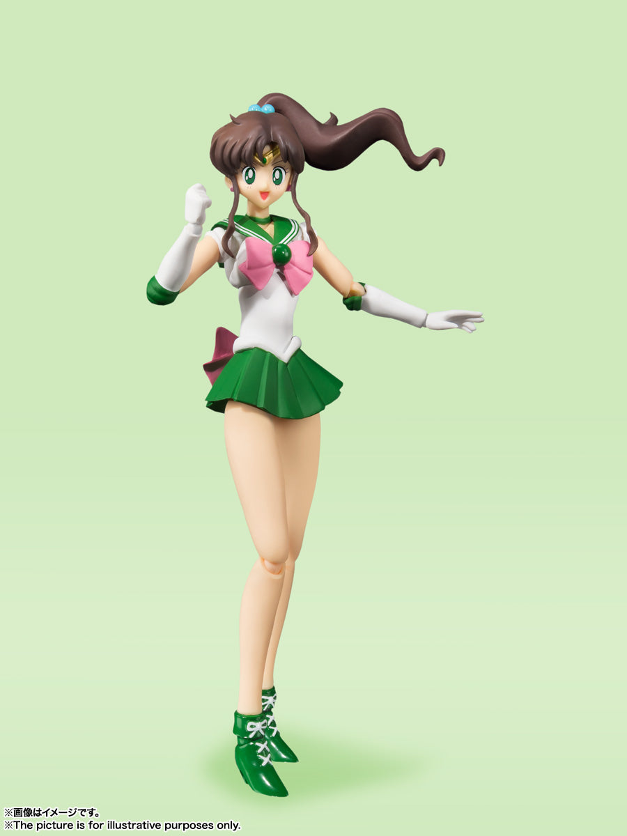 BANDAI SPIRITS S.H.Figuarts Sailor Moon Sailor Jupiter Animation Color Edition Reissue Action Figure