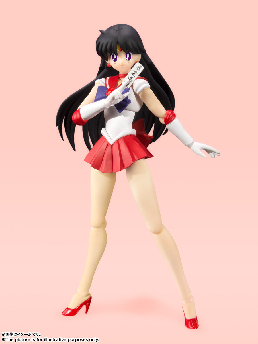 BANDAI SPIRITS S.H.Figuarts Sailor Moon Sailor Mars Animation Color Edition Reissue Action Figure
