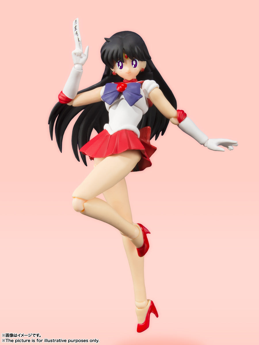 BANDAI SPIRITS S.H.Figuarts Sailor Moon Sailor Mars Animation Color Edition Reissue Action Figure