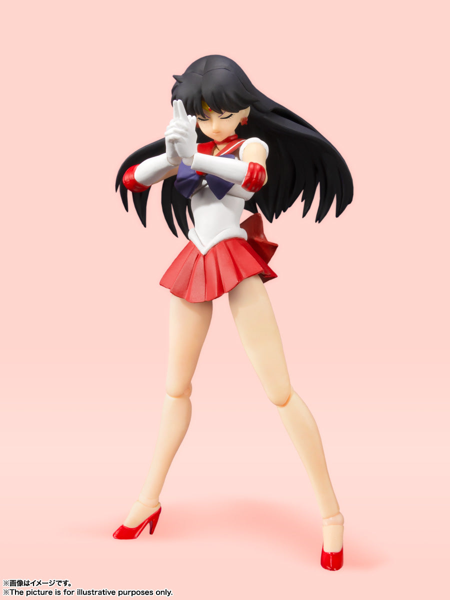 BANDAI SPIRITS S.H.Figuarts Sailor Moon Sailor Mars Animation Color Edition Reissue Action Figure