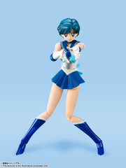 BANDAI SPIRITS S.H.Figuarts Sailor Moon Sailor Mercury Animation Color Edition Reissue Action Figure