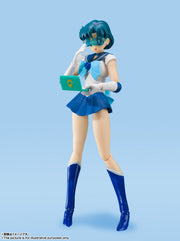 BANDAI SPIRITS S.H.Figuarts Sailor Moon Sailor Mercury Animation Color Edition Reissue Action Figure