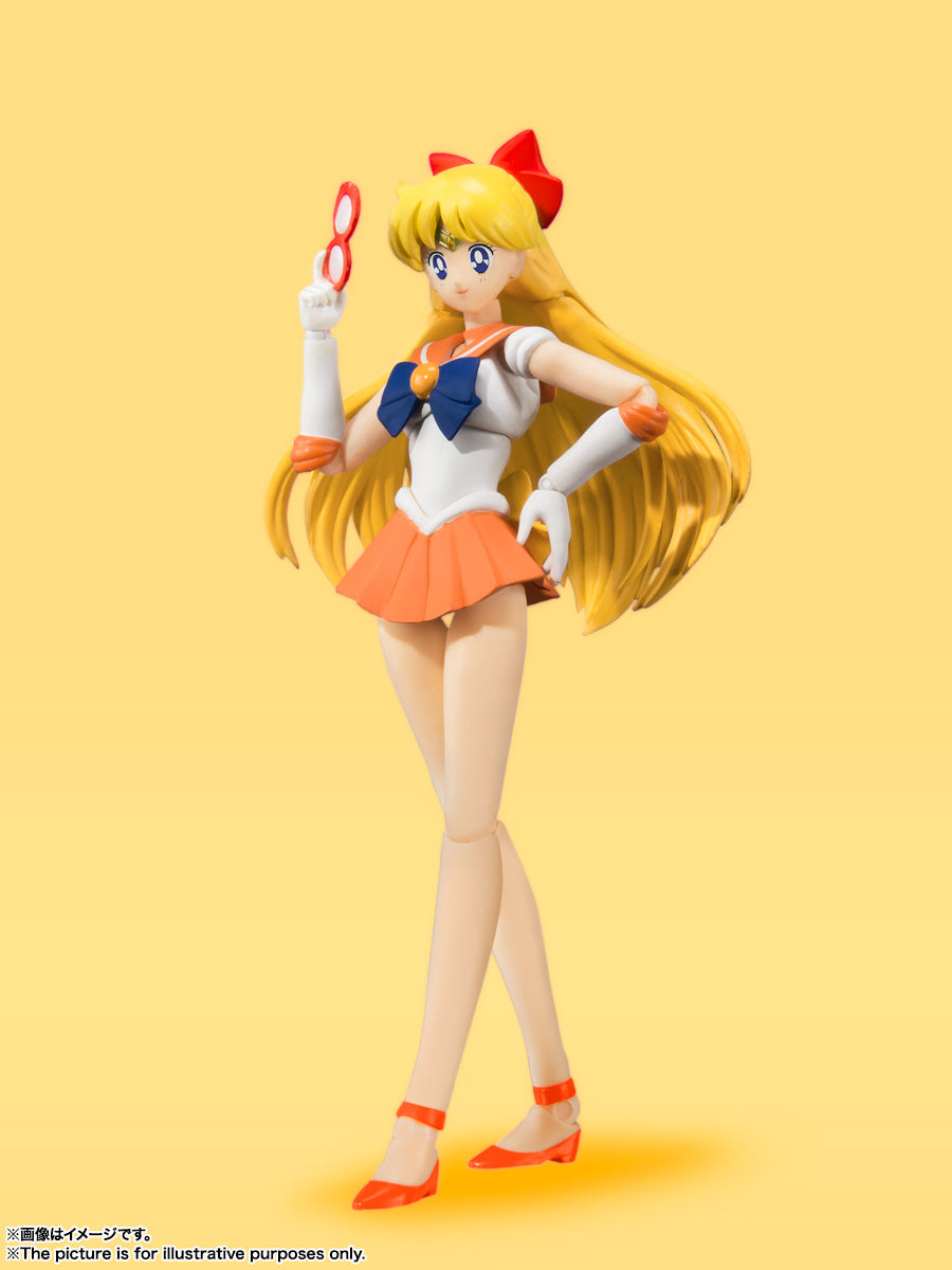 BANDAI SPIRITS S.H.Figuarts Sailor Moon Sailor Venus Animation Color Edition Reissue Action Figure