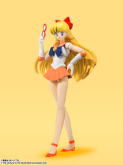 BANDAI SPIRITS S.H.Figuarts Sailor Moon Sailor Venus Animation Color Edition Reissue Action Figure
