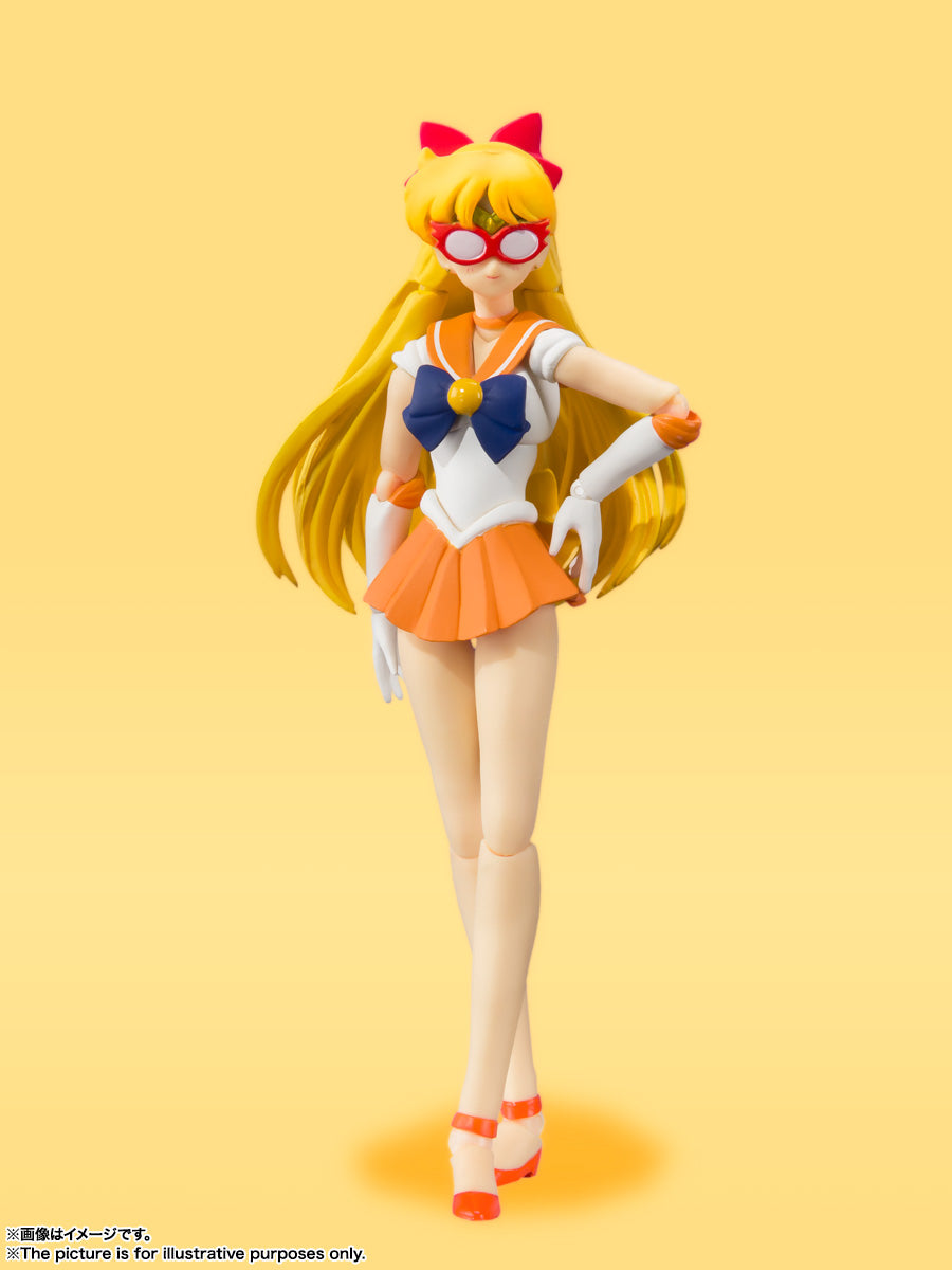 BANDAI SPIRITS S.H.Figuarts Sailor Moon Sailor Venus Animation Color Edition Reissue Action Figure