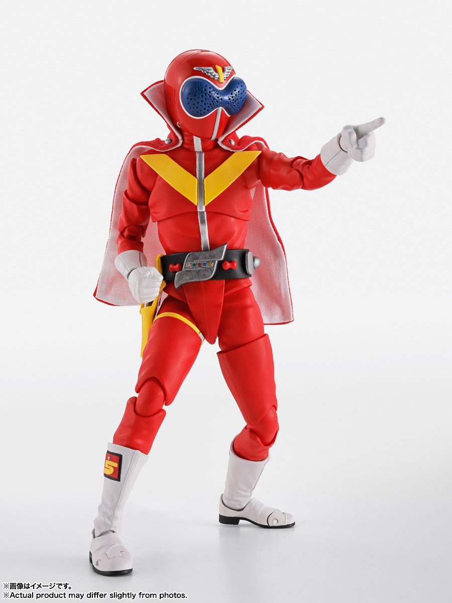 BANDAI SPIRITS S.H.Figuarts Shinkoccho Seihou Himitsu Sentai Gorenger Aka Ranger Super Sentai 50th Anniversary Ver. Action Figure