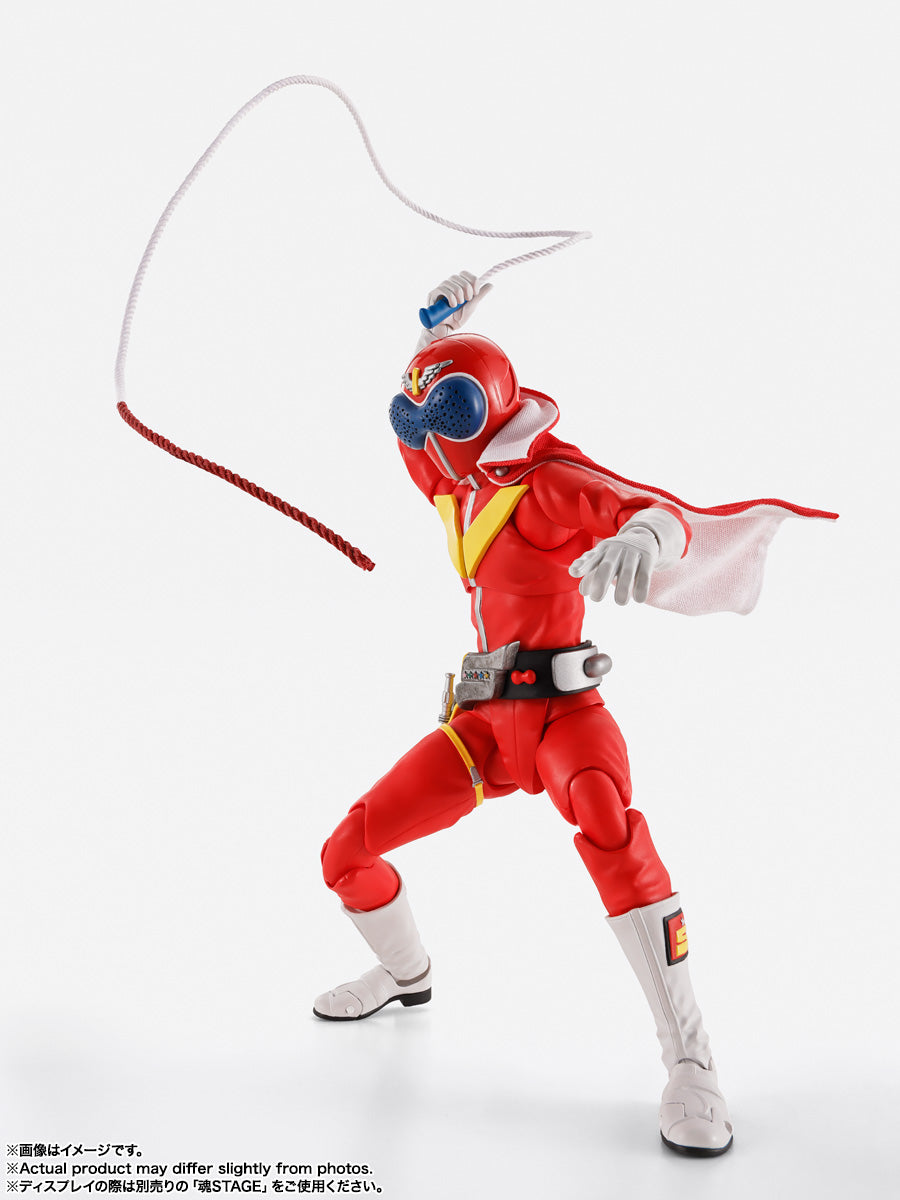 BANDAI SPIRITS S.H.Figuarts Shinkoccho Seihou Himitsu Sentai Gorenger Aka Ranger Super Sentai 50th Anniversary Ver. Action Figure