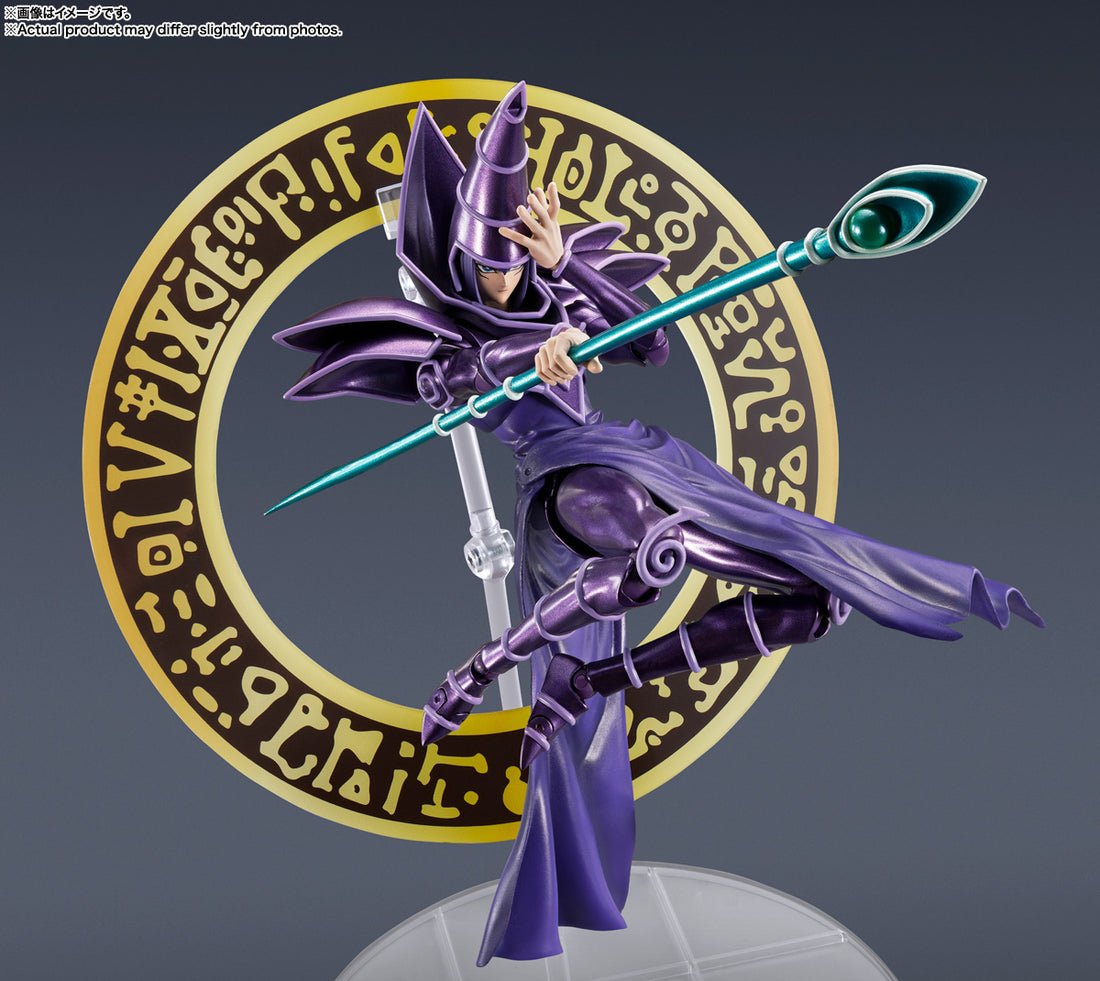 BANDAI SPIRITS S.H.MonsterArts Yu-Gi-Oh! Duel Monsters Dark Magician Action Figure